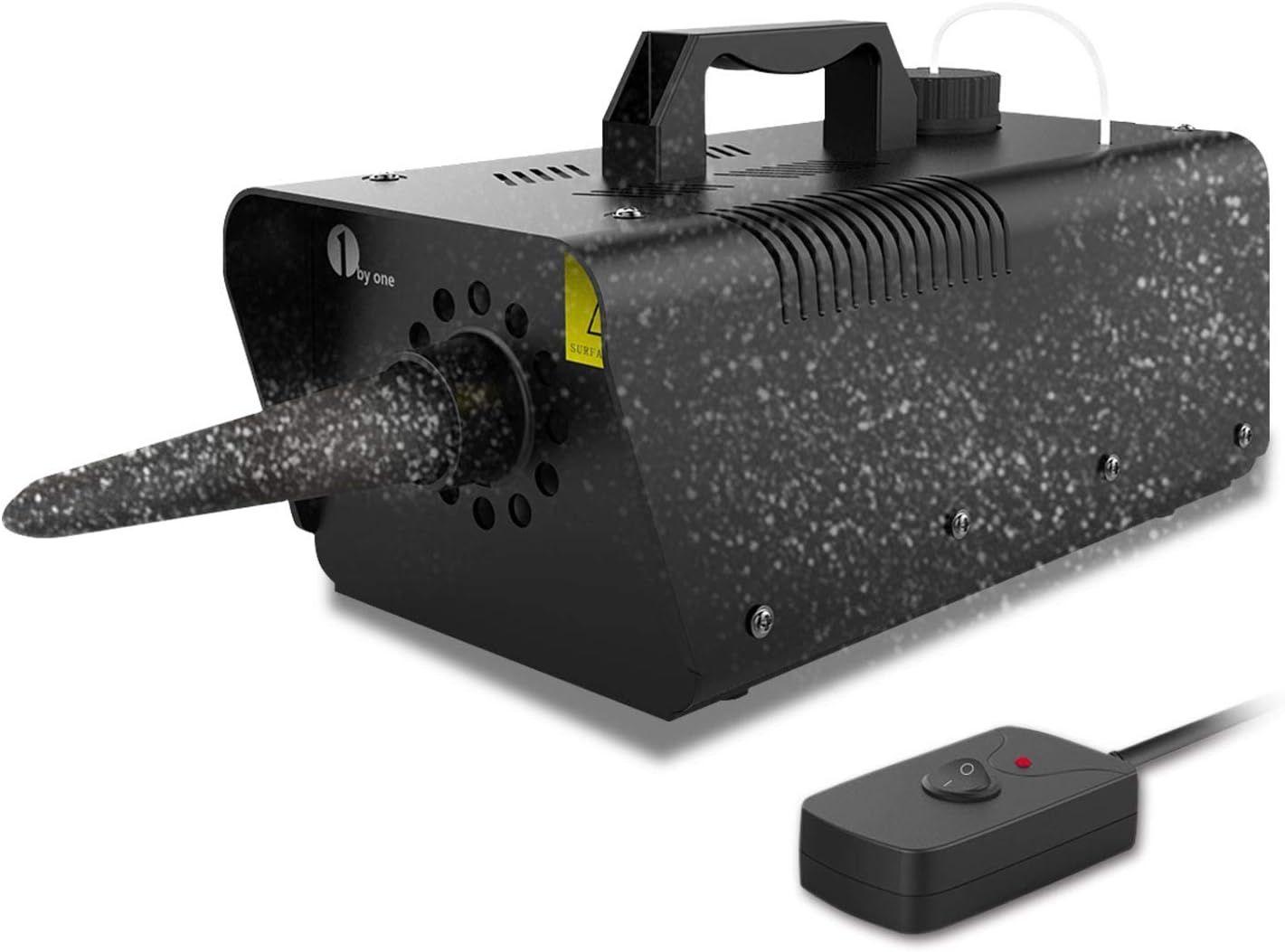 1byone  650W Wired Remote Control Snow Machine - Black - Excellent