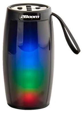 2BOOM  Shine LED Wireless Speaker Bluetooth BT224K - Black - Excellent