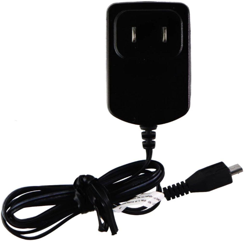 3-ft Travel Charger (5V/550mA) Micro-USB Wall Adapter - Black - Premium