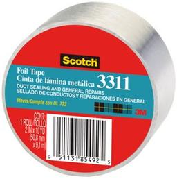 3M 3311-10A 2" X 10 Yards Scotch Aluminum Foil Tape - Default