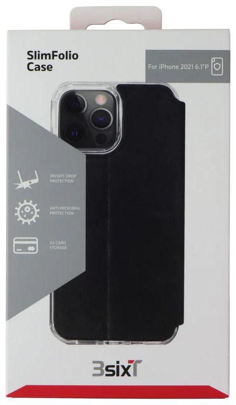3sixT SlimFolio Wallet Phone Case for iPhone 13 Pro - Black