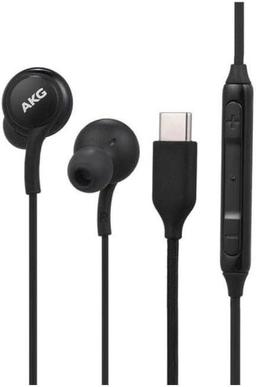 4XEM USB-C AKG Earphones with Mic and Volume Control - Black
