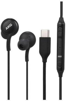 4XEM USB-C AKG Earphones with Mic and Volume Control - Black