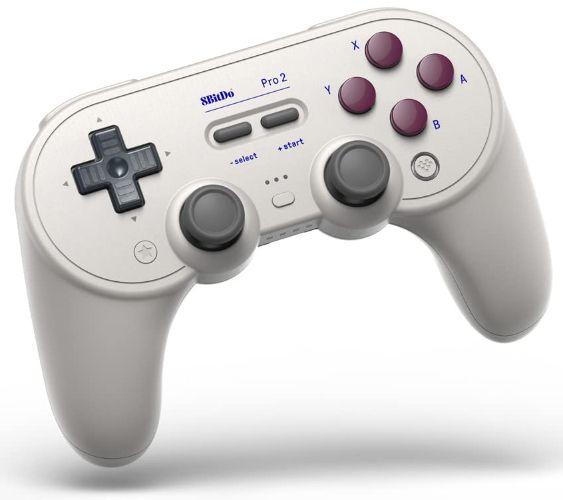 8BitDo  Pro 2 Bluetooth Gamepad Controller - G Classic Edition (White) - Premium