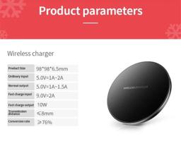 Refurbished 9eight5 Fast Charge Qi Wireless Charger Pad (10W) - Reebelo US