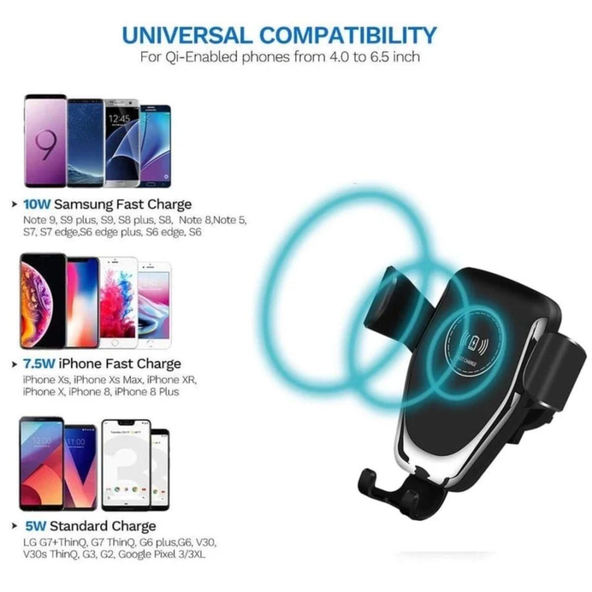 Refurbished 9eight5 Phone Holder & Wireless Charger - Reebelo US