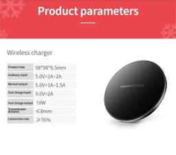 Refurbished 9eight5 Qi Wireless Fast Charging Pad for Phones (10W) - Reebelo US