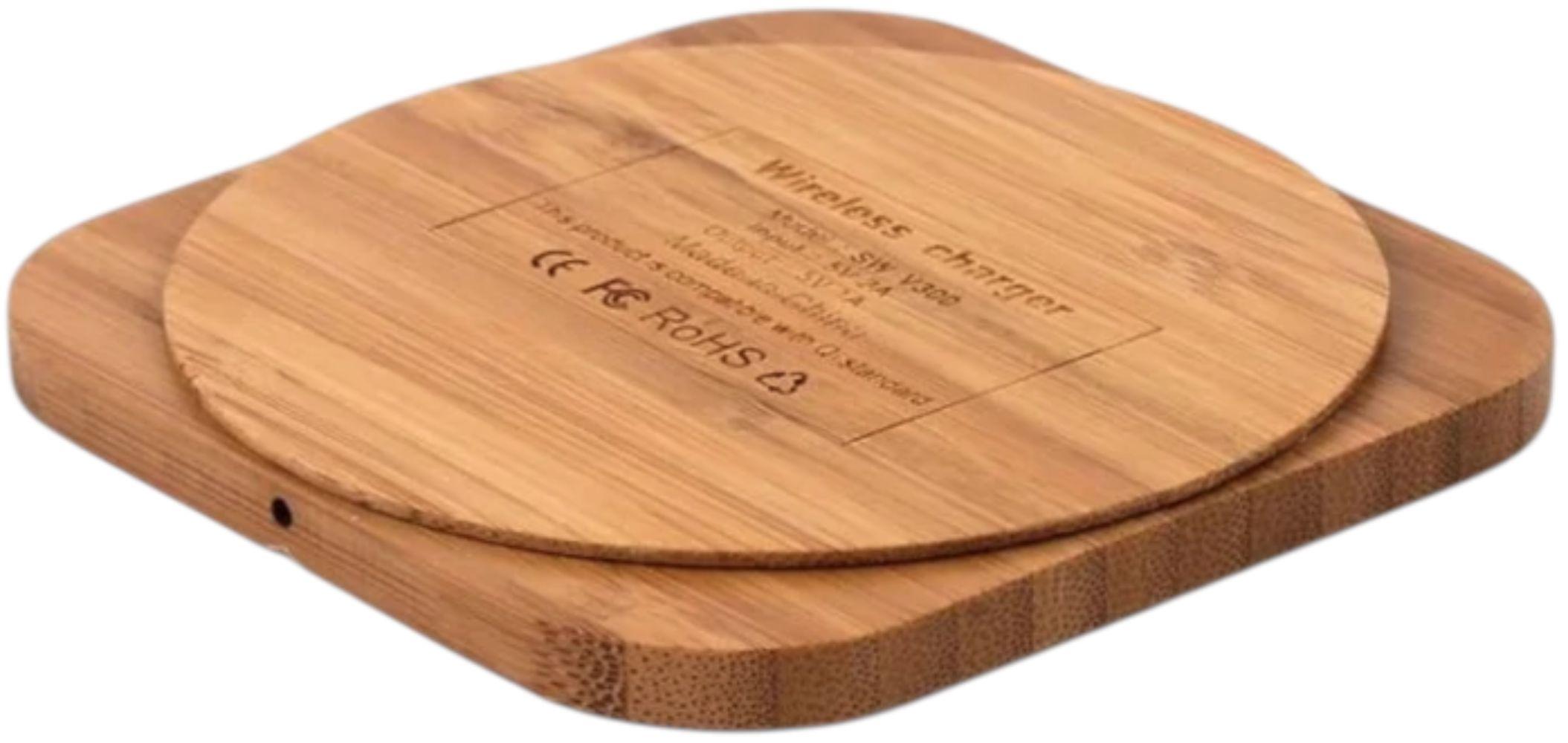 Refurbished 9eight5 Wood-Design Wireless Charger Pad (5W) - Reebelo US
