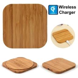 Refurbished 9eight5 Wood-Design Wireless Charger Pad (5W) - Reebelo US