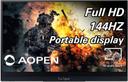 Acer AOpen 16PG7QTP Portable Gaming Monitor 15.6" in Black in Excellent condition