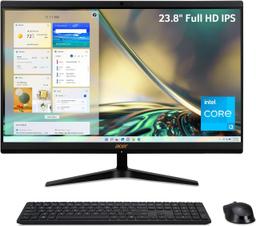 Acer Aspire C24 (C24-1700-UA91) AIO Desktop PC 23.8" - Intel Core i3-1215U 1.20GHz - 512GB - Black - 8GB RAM
