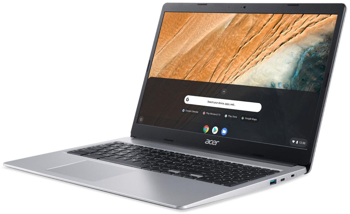 Acer Chromebook 315 CB315-3H-C19A Laptop 15.6" - Silver - Intel Celeron N4020 1.1GHz - 4GB RAM - 64GB