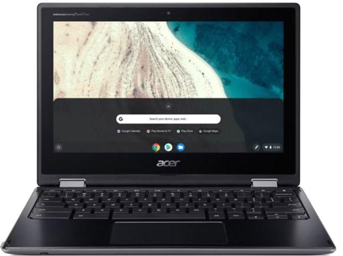Acer Chromebook Spin R752 2 in 1 Laptop 11" - Intel Celeron N4120 1.10 GHz - 32GB - Black - 4GB RAM - Good