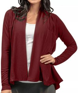 Active Life Women's Cardigan (S) - Dark Garnet