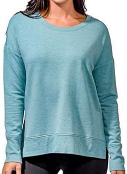 Active Life Women's Side Slit Modal Top (Medium) - Teal Heather