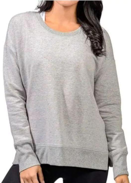 Active Life  Women's Side Slit Modal Top (X Large) - Grey Confetti - Brand New