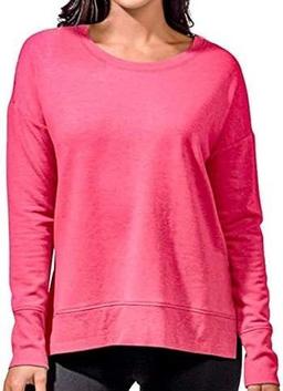 Active Life Women's Side Slit Modal Top (X Large) - Pink Heather