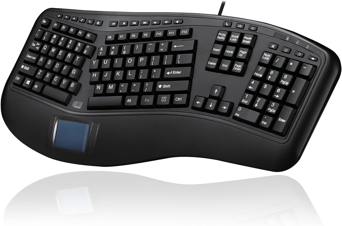 Adesso AKB-450UB Ergonomic Touchpad Keyboard