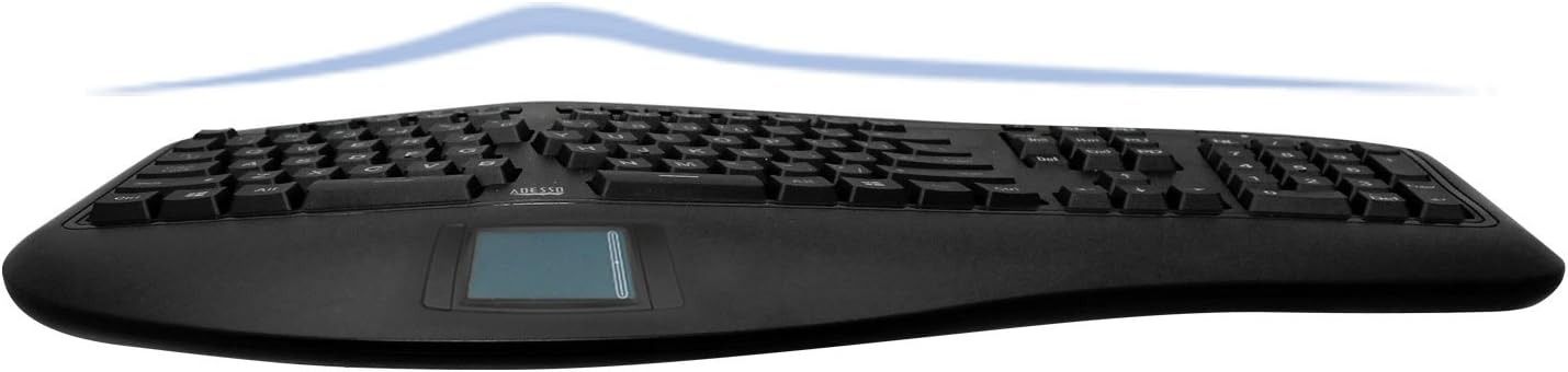 Adesso Adesso AKB-450UB Ergonomic Touchpad Keyboard - Black