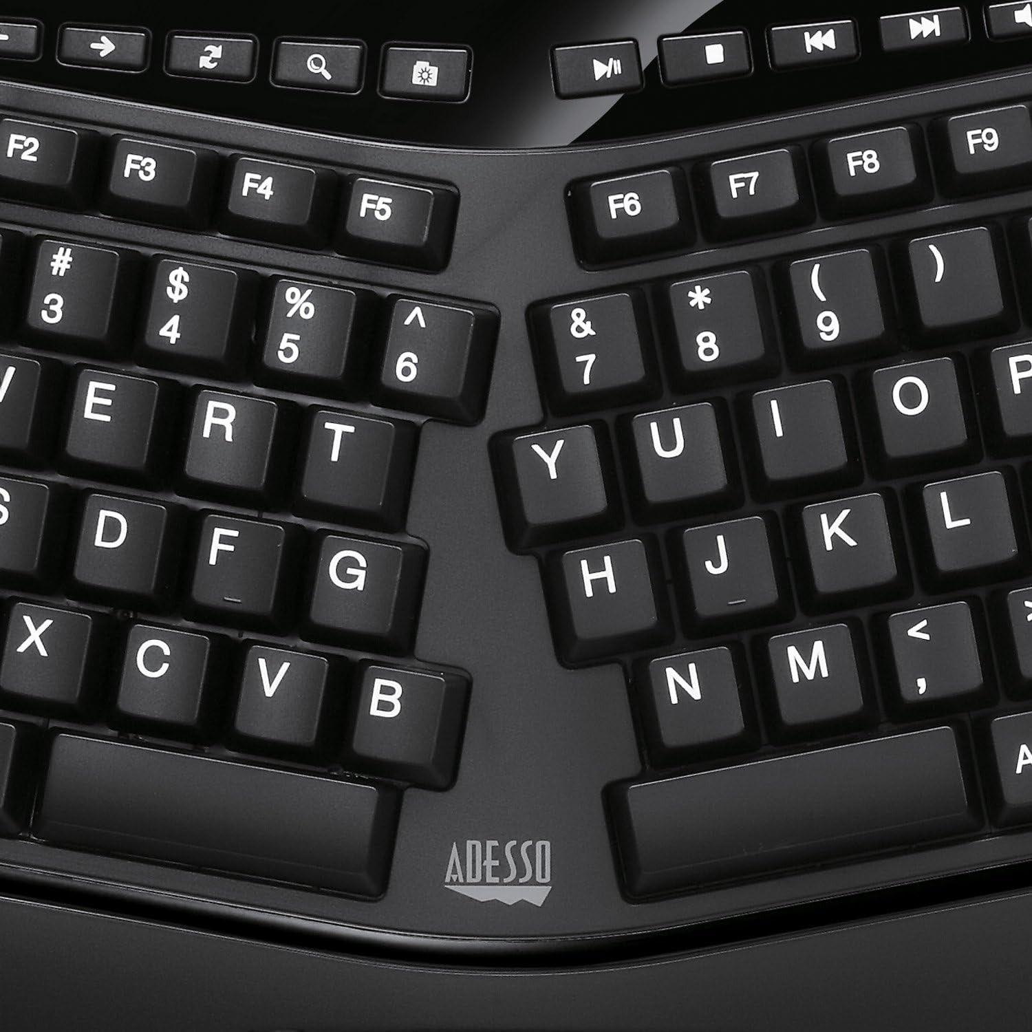 Adesso Adesso AKB-450UB Ergonomic Touchpad Keyboard - Black