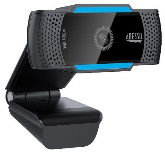 Adesso  CyberTrack H5 USB 2.0 WebCam with Built-in Dual - Black - Premium