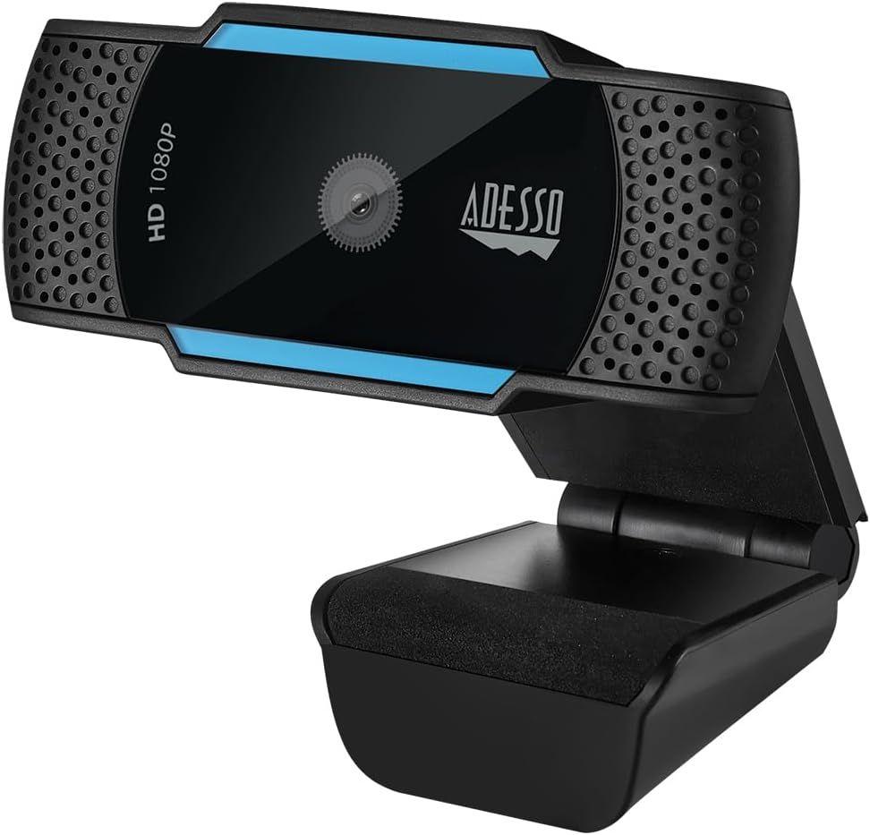 Adesso CyberTrack H5 USB 2.0 WebCam with Built-in Dual - Black