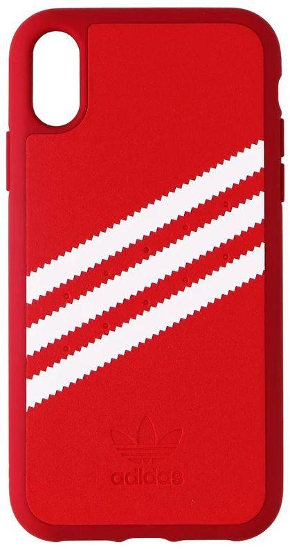 Adidas  3-Stripes Snap Phone Case for iPhone XR - Red/White Stripe - Brand New