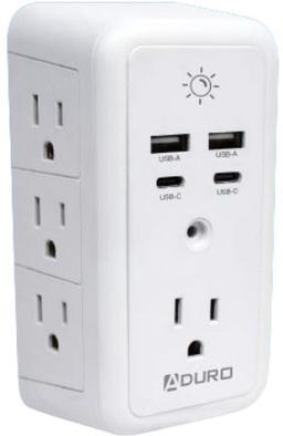 Aduro Surge Glow Multi Charging Station - White
