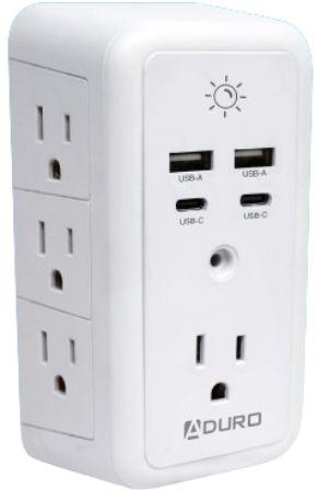 Aduro Surge Glow Multi Charging Station - White