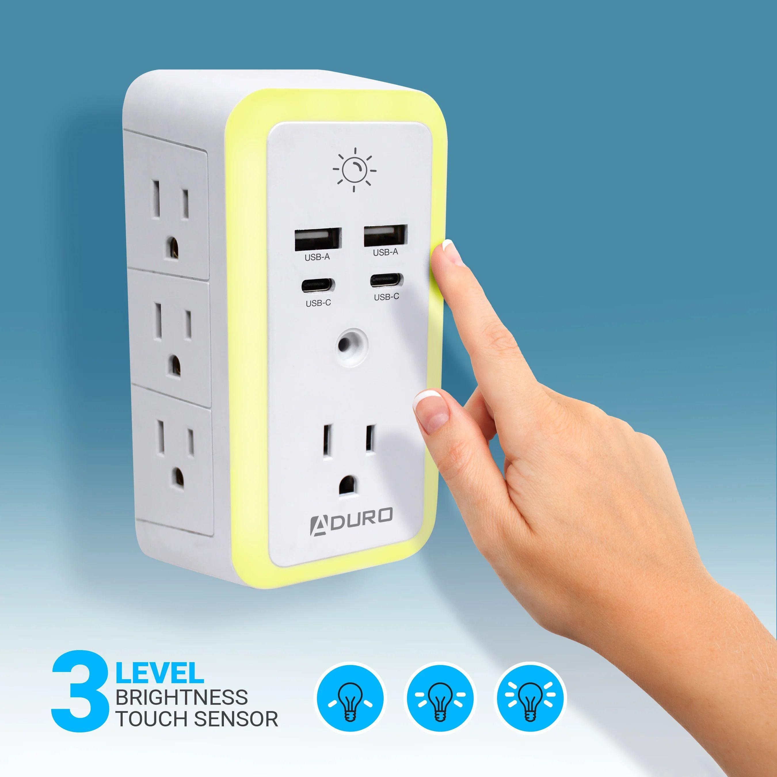 Aduro Surge Glow Multi Charging Station - White