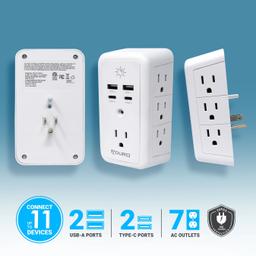 Aduro Surge Glow Multi Charging Station - White