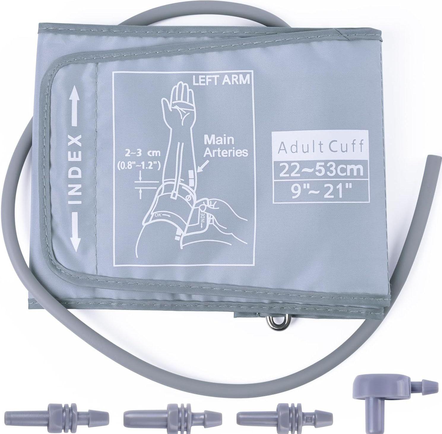 AILE  Extra Large 9"-20.5" Universal Blood Pressure Cuff - Gray - Excellent