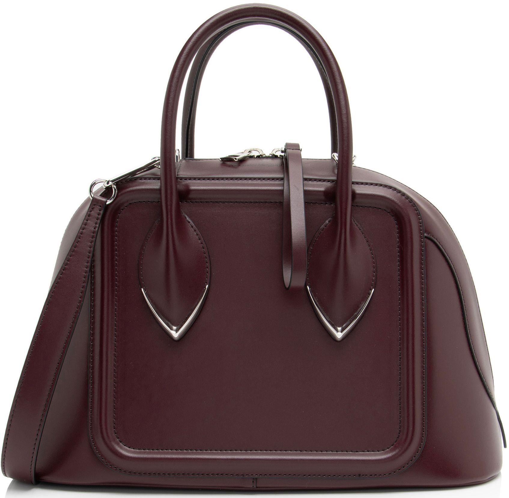 Alexander McQueen  Leather Pinter Satchel - Brown - Leather - Excellent