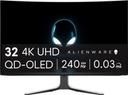 Alienware AW3225QF Curved Gaming Monitor 31.6" in Lunar Light in Excellent condition