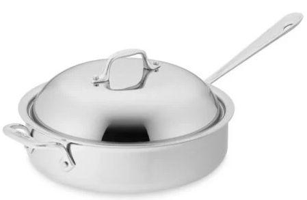 All-Clad  4-Qt Tri-Ply Roaster Pan with Domed Lid - Silver - Excellent