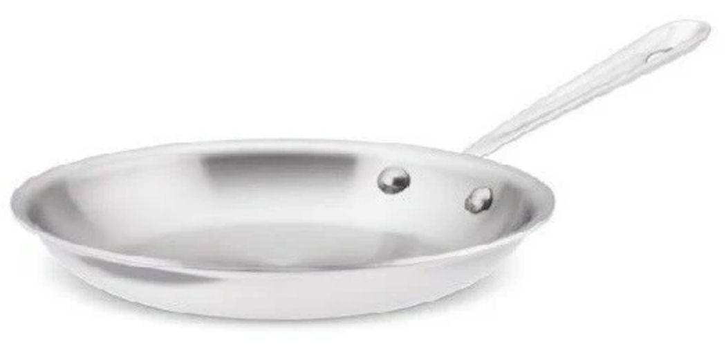 All-Clad  7100 Master Chef 2 Bi-Ply 8 and 10 Inch Fry Pans - Silver - Excellent