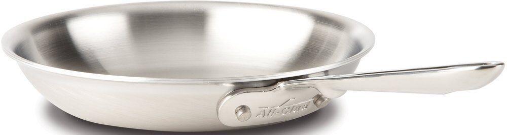 All-Clad  BD55108 Brushed D5 5-Ply Bonded 8 inch Fry-Pan - Silver - Excellent