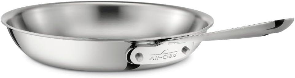All-Clad  D3 3-Ply Bonded Fry-Pan with No Lid 12- inch  - Silver - Excellent