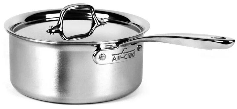 All-Clad  MC2 Professional Tri-Ply 3-Qt Sauce Pan - Silver - Excellent