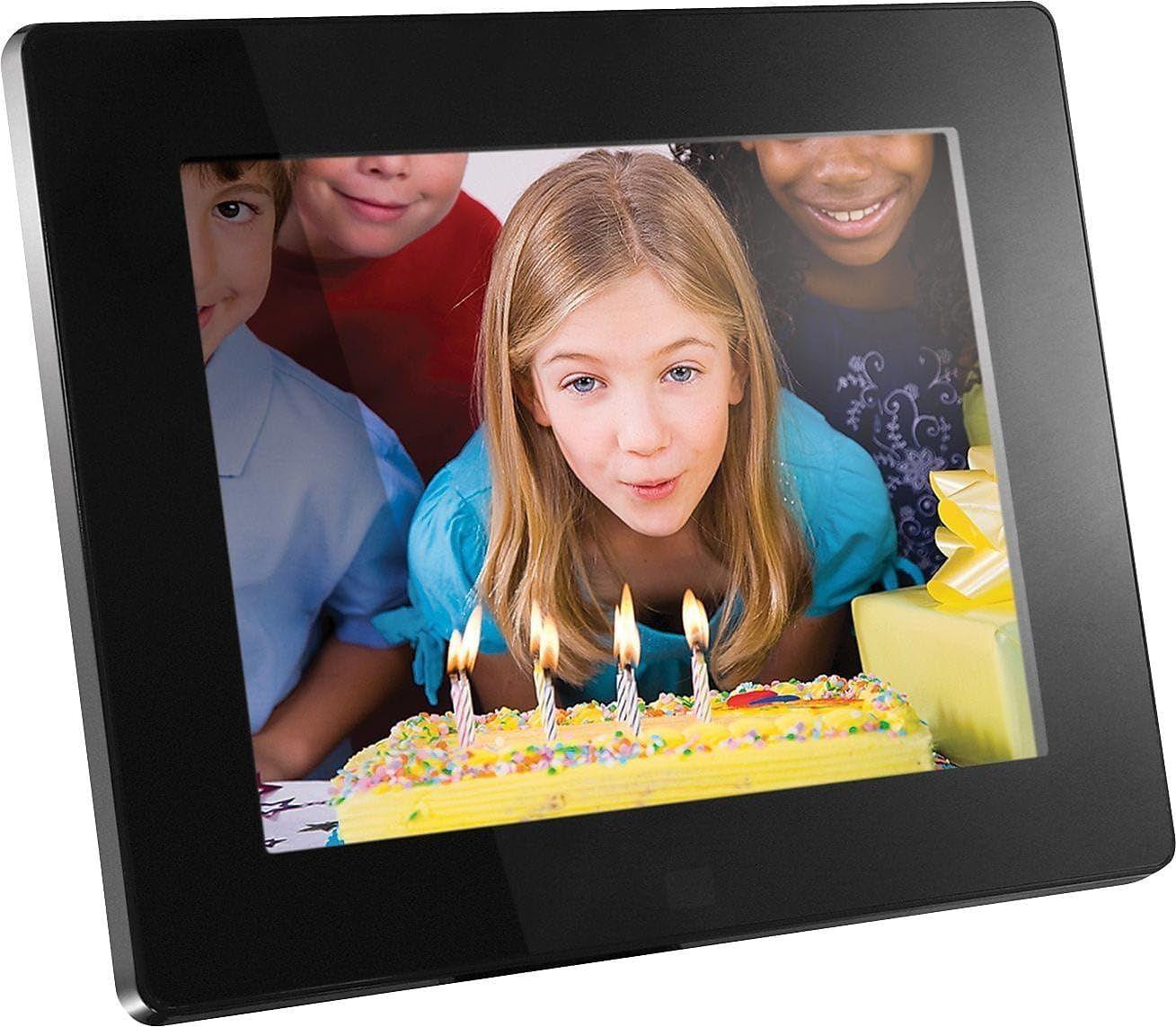 Aluratek  ADMPF108F 800 x 600 Digital Photo Frame - Black - Excellent