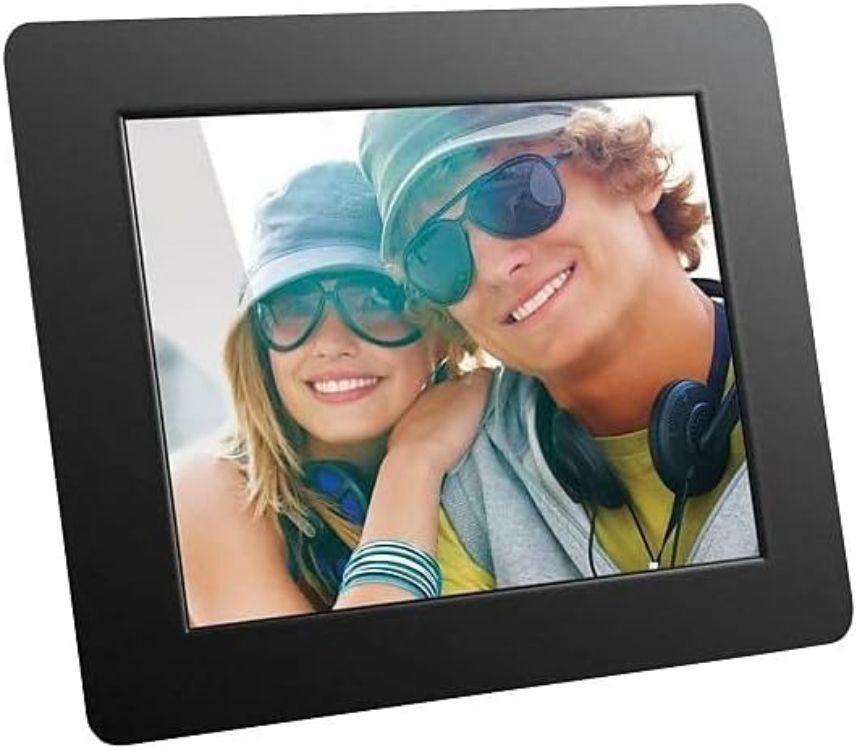 Aluratek  ADPF08SF 800 x 600 Digital Photo Frame - Black - Excellent