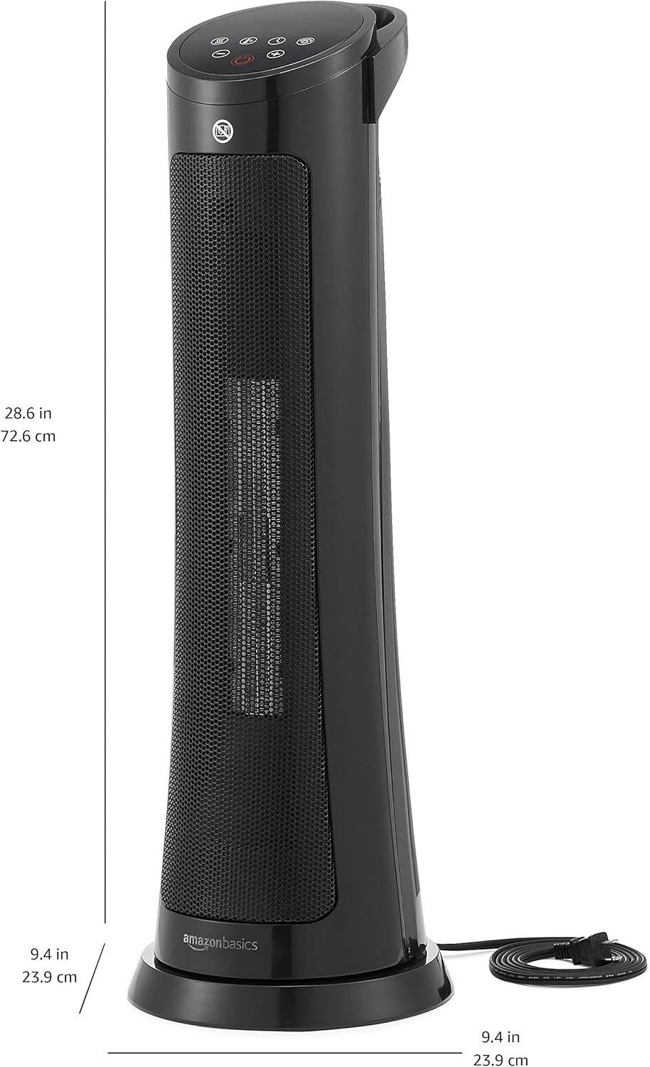 Amazon Basics Digital Tower Heater 28-inch DQ3317 - Black