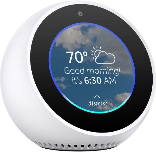 Amazon Echo Spot 2.5" Smart Display with Alexa - White - 2.5 Inch