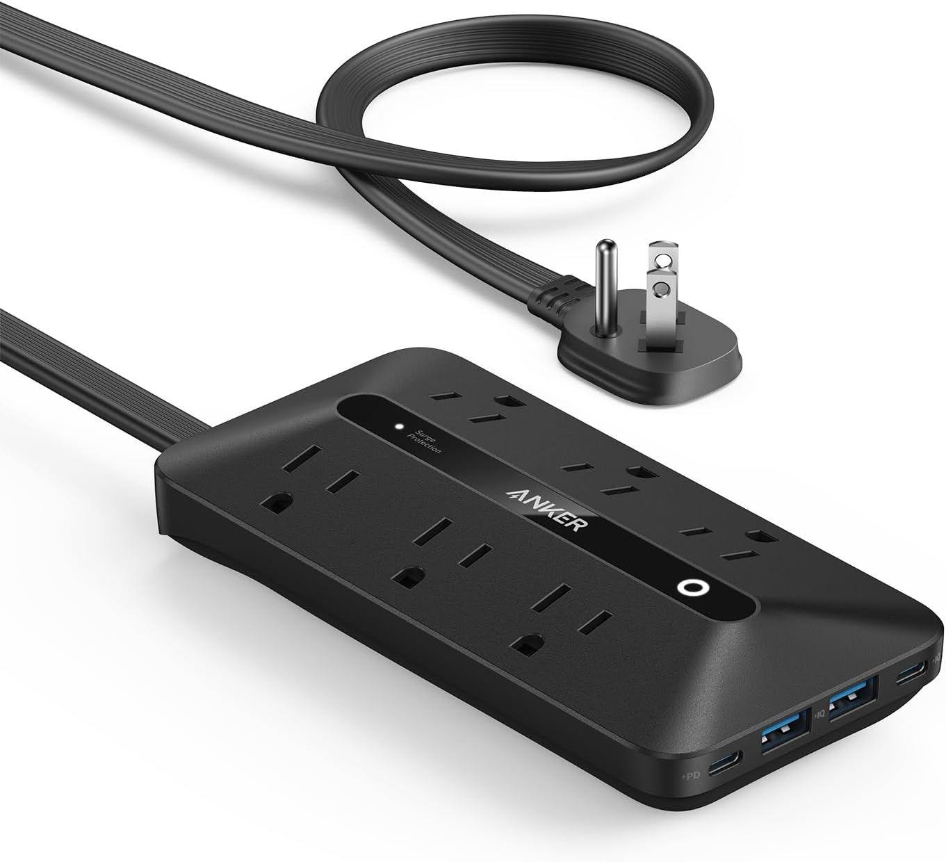Anker  10-in-1 USB Power Strip - Black - Brand New