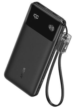 Anker  10K 22.5W Portable Charger Power Bank - Black - Excellent