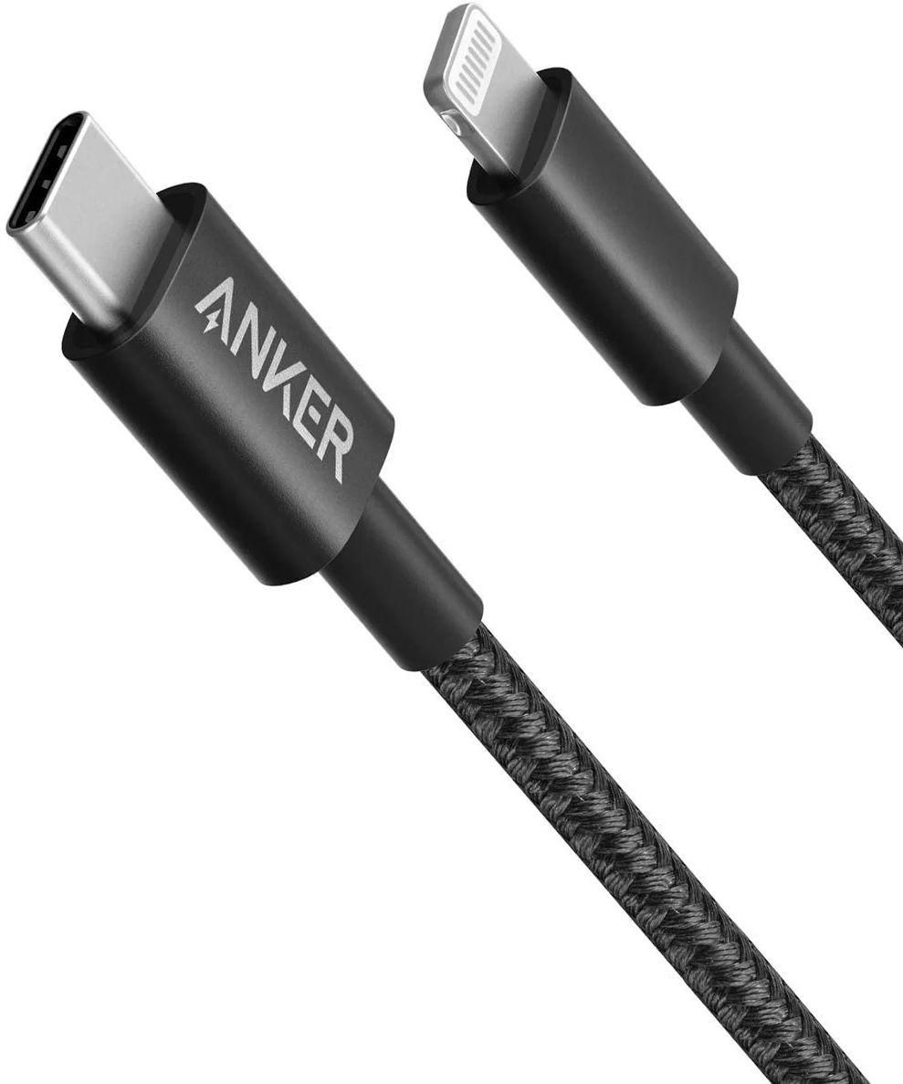 Anker  331 USB-C to Lightning Cable (6ft) - Black - Excellent