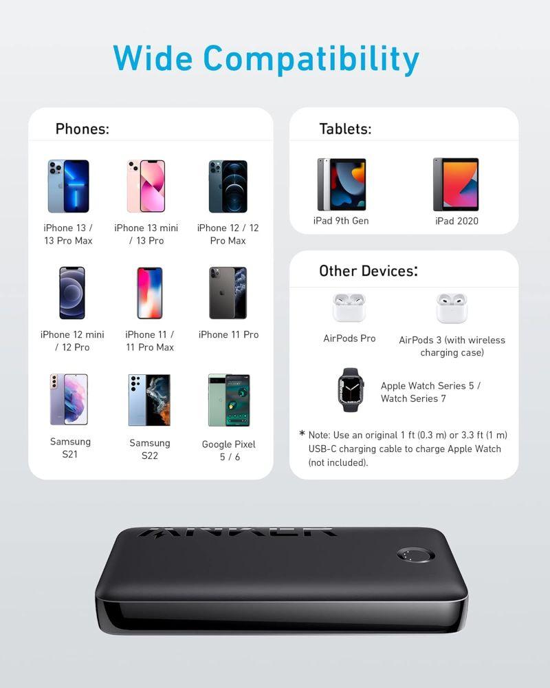 Anker 335 Power Bank (PowerCore 20K) | A1288 - Black