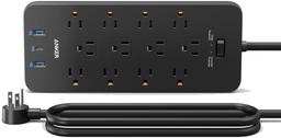 Anker 351 Power Strip 12 Outlets 5ft 2-Pack | A9192 - Black