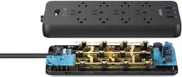 Anker 351 Power Strip 12 Outlets 5ft 2-Pack | A9192 - Black