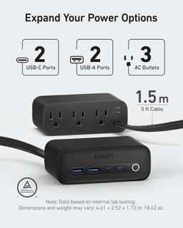 Anker 525 Charging Station | A91C0 - Phantom Black